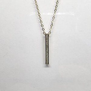 Gold-Tone Bar Necklace 15inch